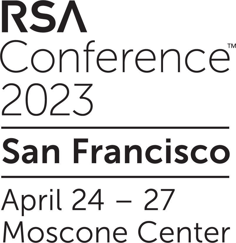 RSA Conference™ 2023 logo stacked with dates & venue transparent